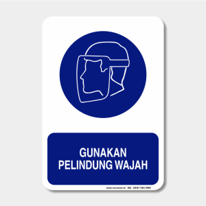 Rambu  Kewajiban - Gunakan Pelindung Wajah