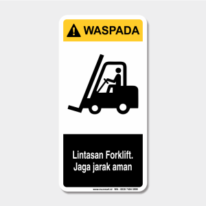 Rambu Waspada - Lintasan Forklift