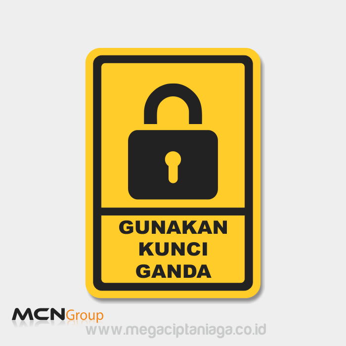 Rambu Gunakan Kunci ganda